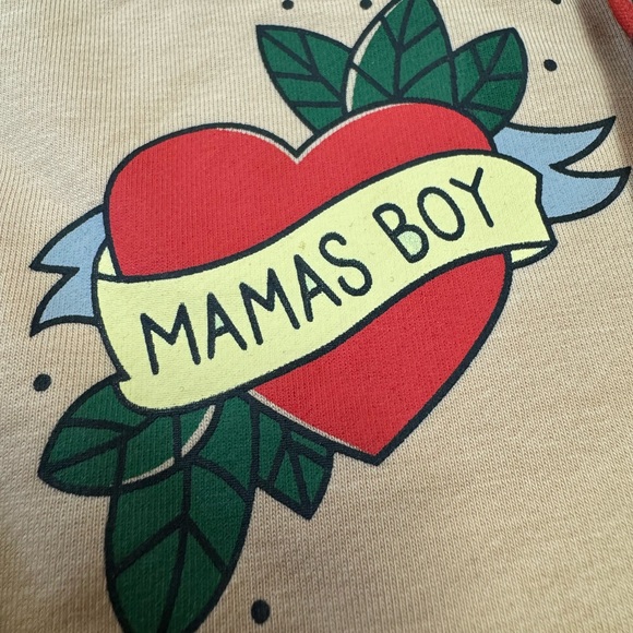 Mama’s Boy Beige One Piece romper - Picture 4 of 4